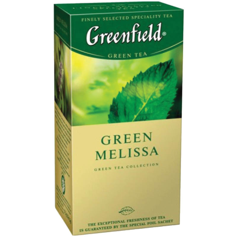 Чай Greenfield зелений Green Melisa 25шт*1.5г.