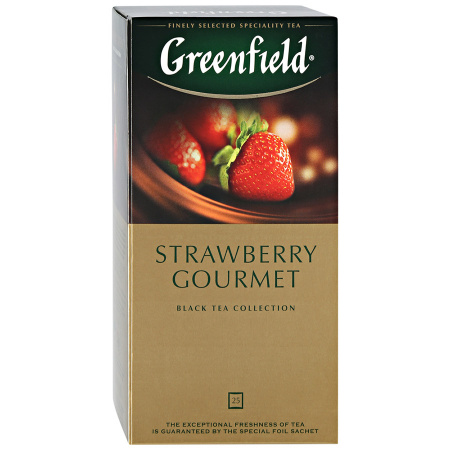 Чай Greenfield чорний Strawberry Gourmet 25шт*1.5г.