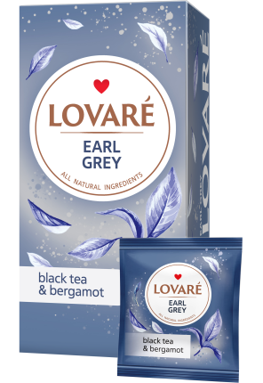 Чай чорний Lovare Earl Grey пакет. 24шт*2г.
