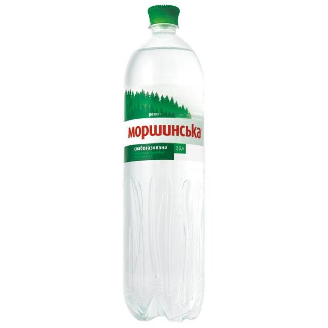 Мінеральна вода Моршинська слабогазована 1,5л.