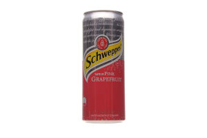 Напій Schweppes Pink Grapefruit сильногазований з/б 0,25л.