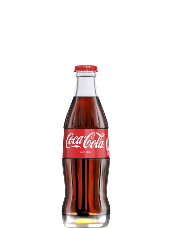 Напій Coca-Cola сильногазований скло 0,25л.
