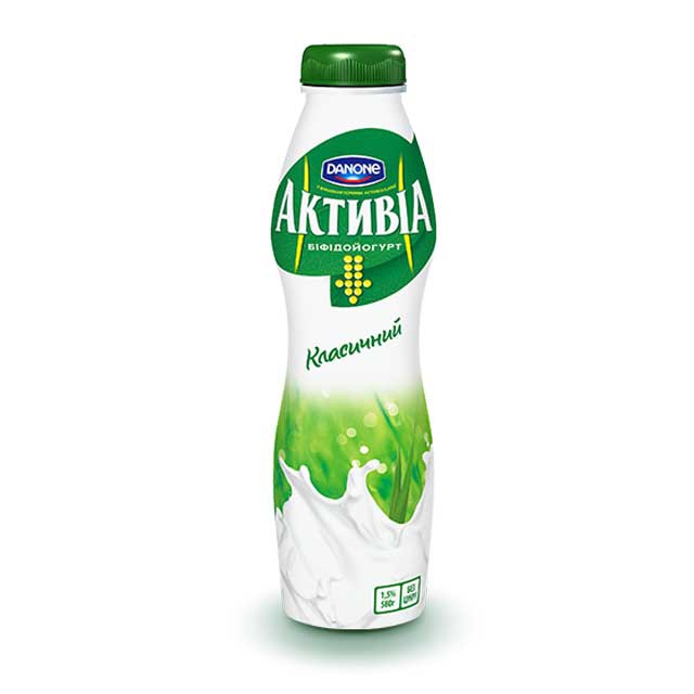 Біфідойогурт Danone Активіа Класичний 1.5% 580г