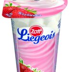 Десерт зі збитими вершками Zott Liegeois Полуничний 175г.