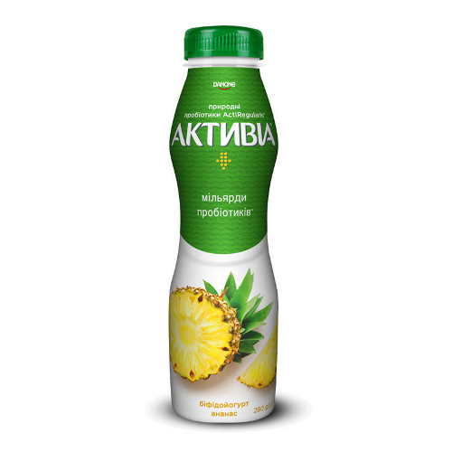 Біфідойогурт Активіа ананас 1,5% 290г.
