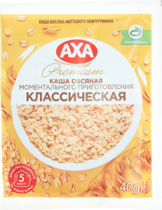 Каша вівсяна АХА швидкого приготування 40г.