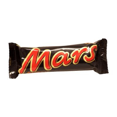 Батончик Mars з нугою та  карамеллю в молочному шоколаді 51г.