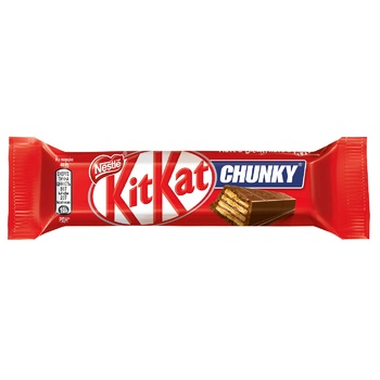 Батончик NESTLÉ® KITKAT® Chunky в молочному шоколаді 40г.