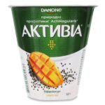 Біфідойогурт Активіа манго-чіа 2,5% 260г.