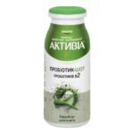 Біфідойогурт Активіа алоэ-матча низьколактозний 1,5% 100г.