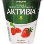 Біфідойогурт Активіа полуниця 2,5% 260г.