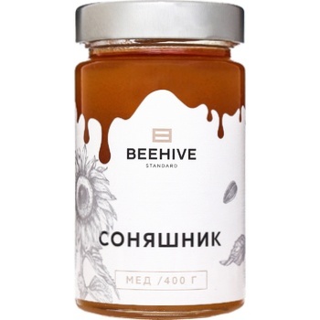 Мед Beehive Standard Натуральний із соняшника 400г.