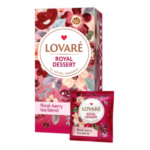 Чай Lovare ROYAL DESSERT суміш каркаде з фруктами, ягодами та квітами 24х1.5 г.