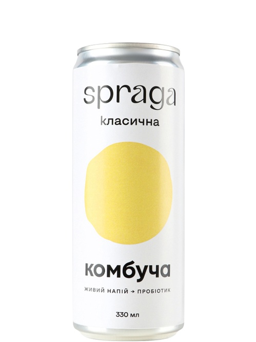 Напій слабогазований SPRAGA Комбуча Класична 0,33л ж/б