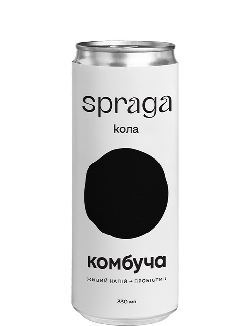Напій слабогазований SPRAGA Комбуча Кола 0,33л ж/б